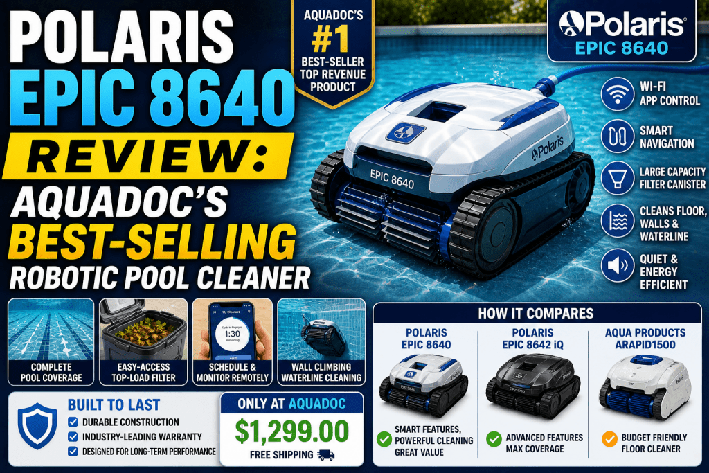 Polaris Epic 8640 Review: AquaDoc's Best-Selling Robotic Pool Cleaner