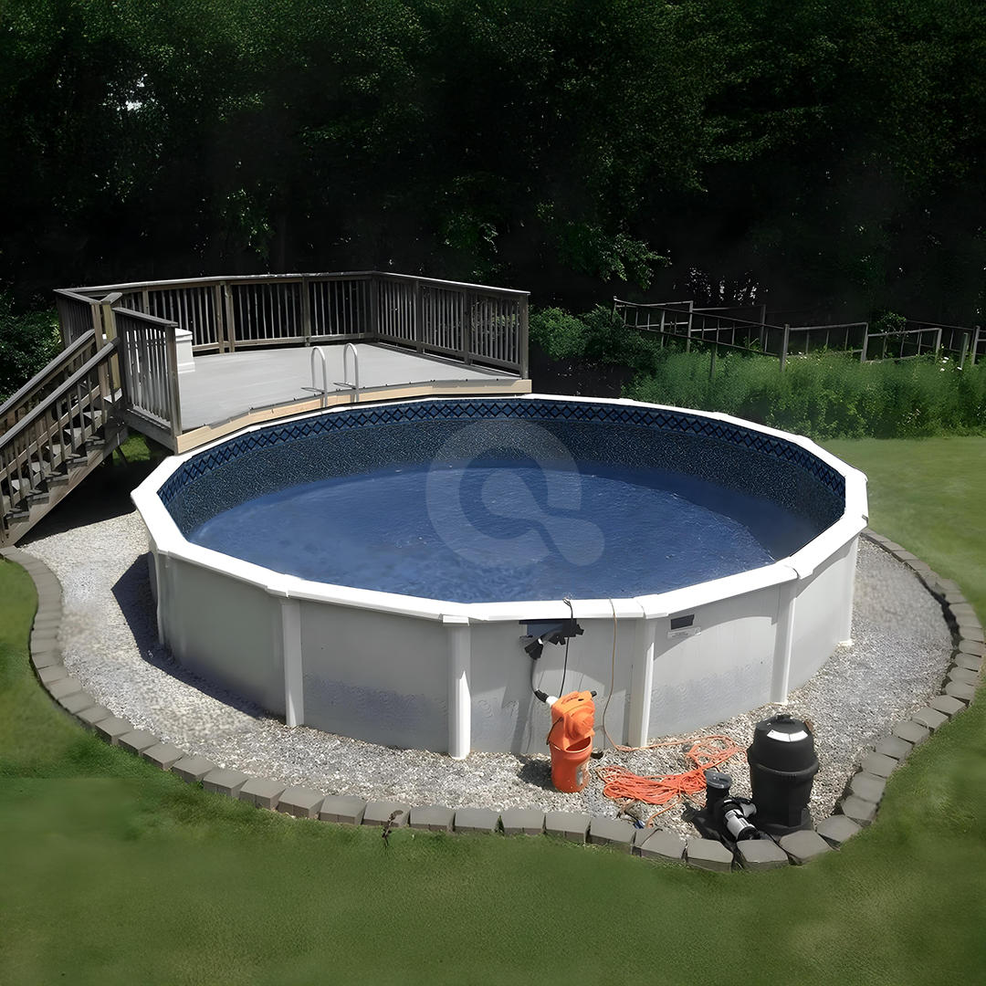 Latham LA5RB1800TR2MGX 18' Round 52" Above Ground Standard A/G Liner