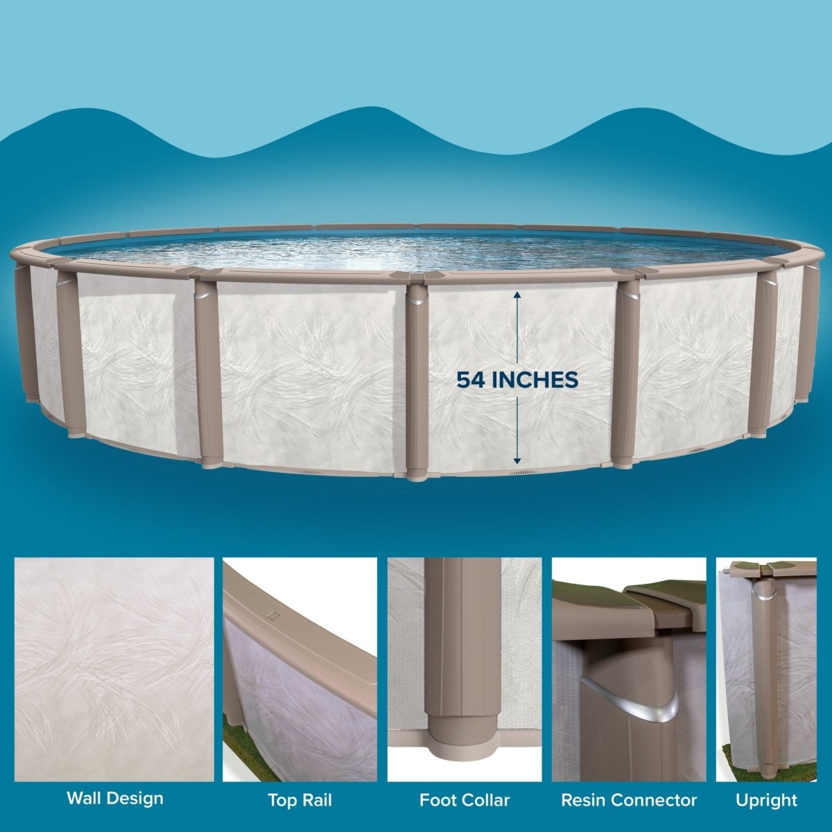 AZOR PAZOFAL - 1854RRRRRRI10 - TS SUBASY 18'X54" W_SKIM - AquaDoc