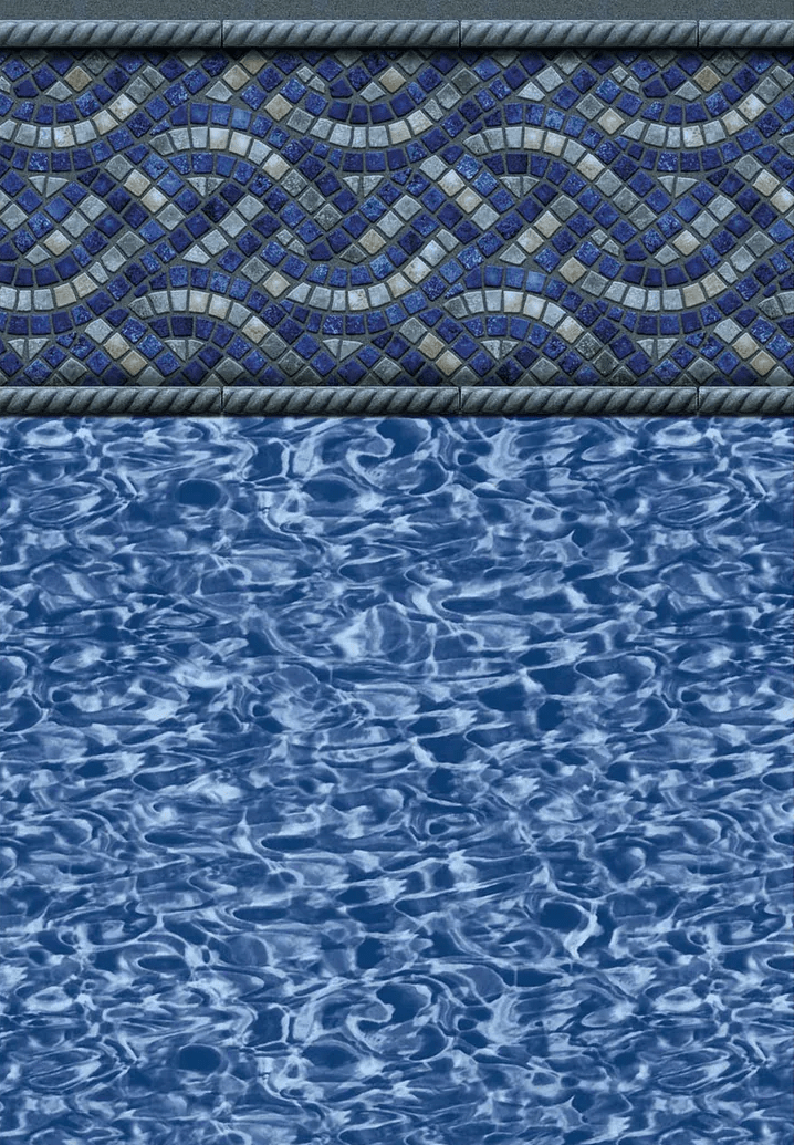 2400RNPNP52M 24' Round Newport 52" Multi Bead Above Ground Liner - AquaDoc