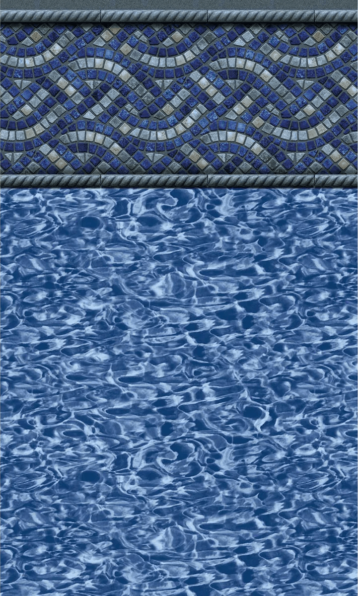 27' Round Newport 52" Multi Bead Above Ground Liner 2700RNPNP52M - AquaDoc