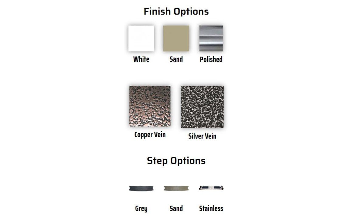 3 - Step Pool Ladder with Stainless Steel Treads LAD100SS - AquaDoc