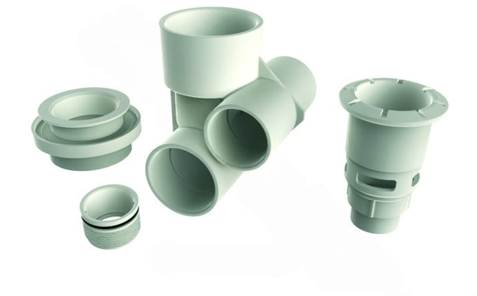 AquaStar AquaThunder® 2.5" White Therapeutic Spa Jet Gunite Jet Body Assembly