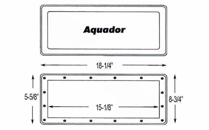 Skimmer Faceplate and Lid 1010 - AquaDoc
