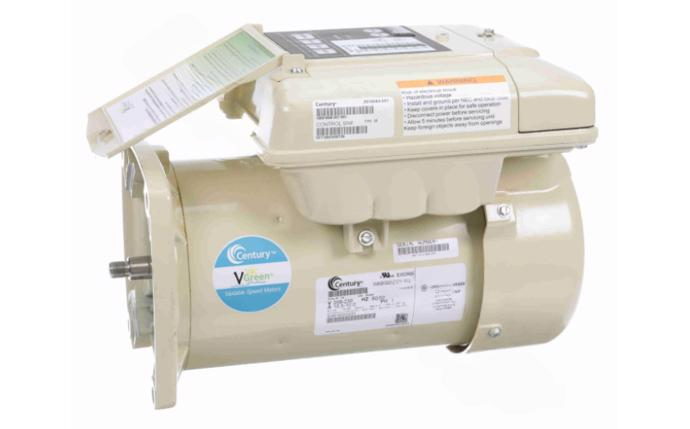 Century Almond TEFC Variable Speed Motor front view