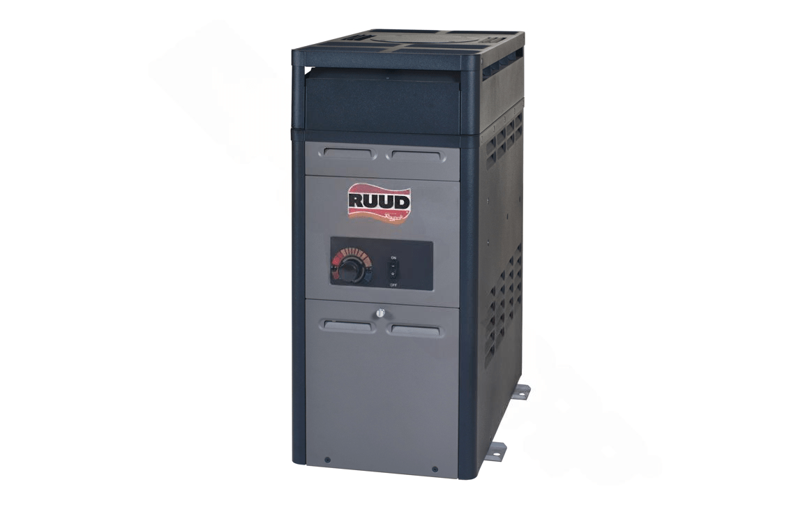 RUUD Liquid Propane Pool Heater with Analog Ignition 105K BTU 0 - 2K 14817 - AquaDoc