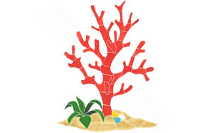 RCOCOROM 22" x 17" Coral Reef Accent - AquaDoc
