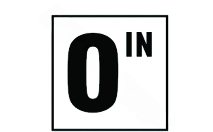 DM41 - 3000 6" x 6" 0 Standard Numbers with IN Smooth Tile Depth Marker - AquaDoc