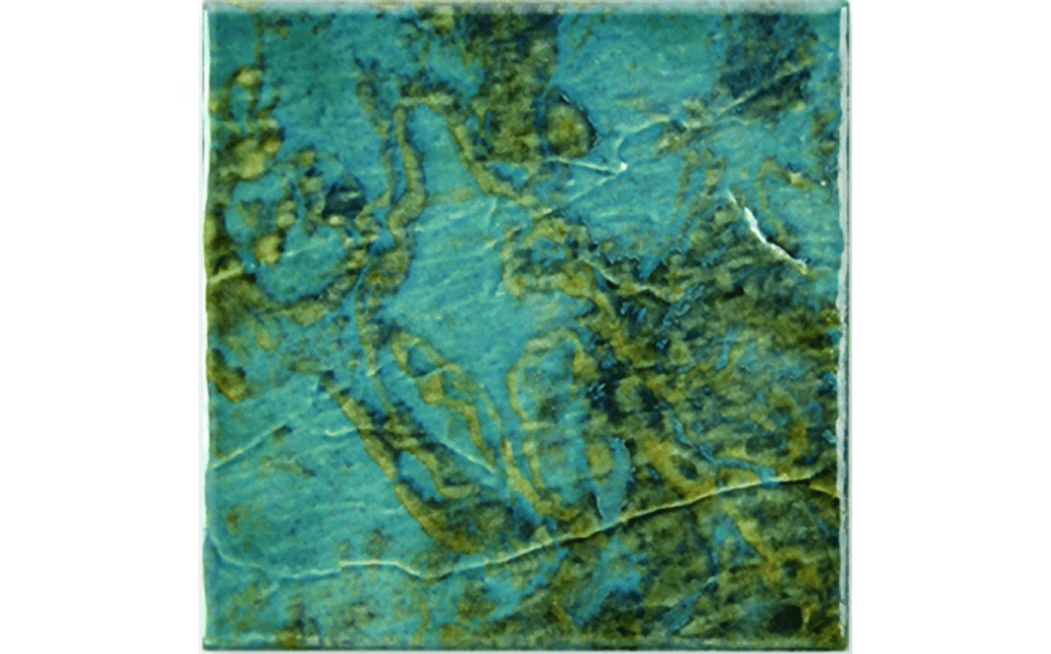 NPT MASSV611 6" x 6" Volcano Glossy Tile Aqua Blue - AquaDoc