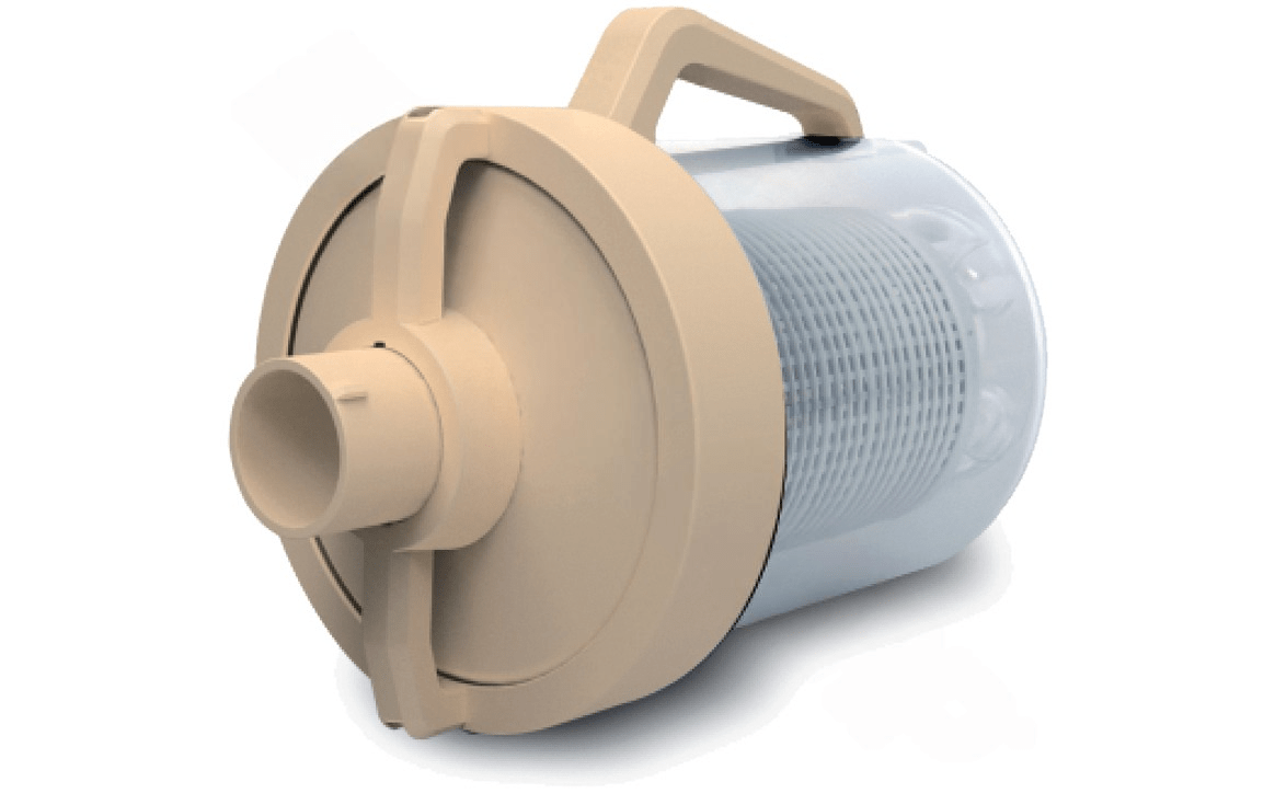 PoolStyle PS918 Tan Standard Leaf Canister with Basket for Automatic Pool Cleaner - AquaDoc