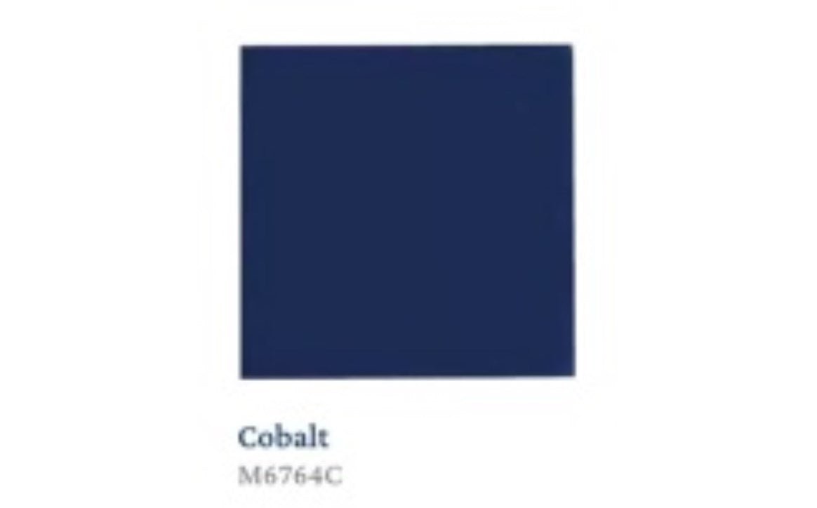 NPT® M6764C 6" x 6" Solids Porcelain Tile Cobalt Blue, Glossy Finish - AquaDoc