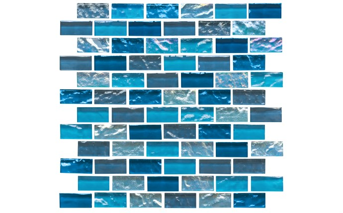 Elysium Peacock Iridescent Glass Tile for Pools and Spas