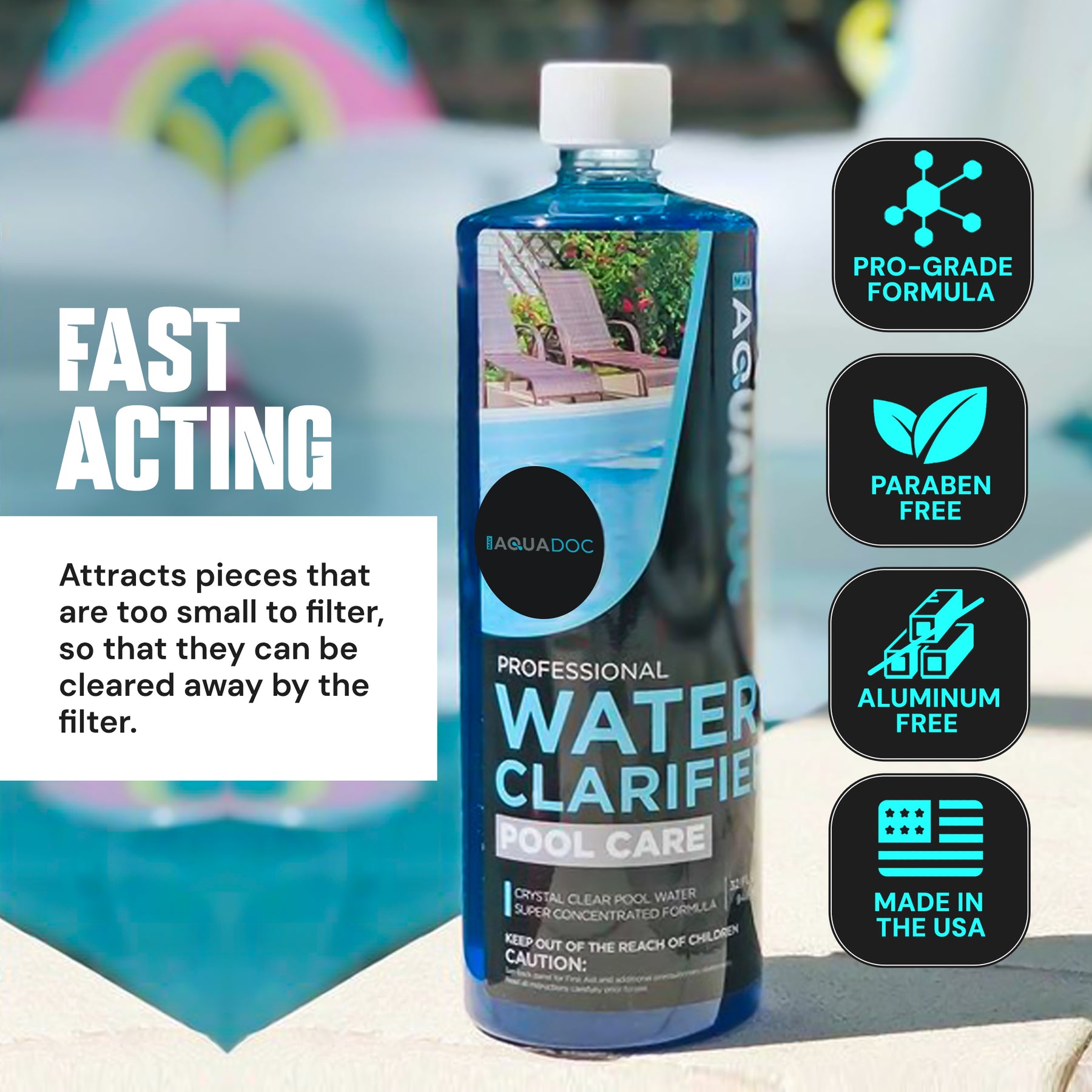 Pool water clarifier - Maintain sparkling clean water in your pool with the right clarifying solution