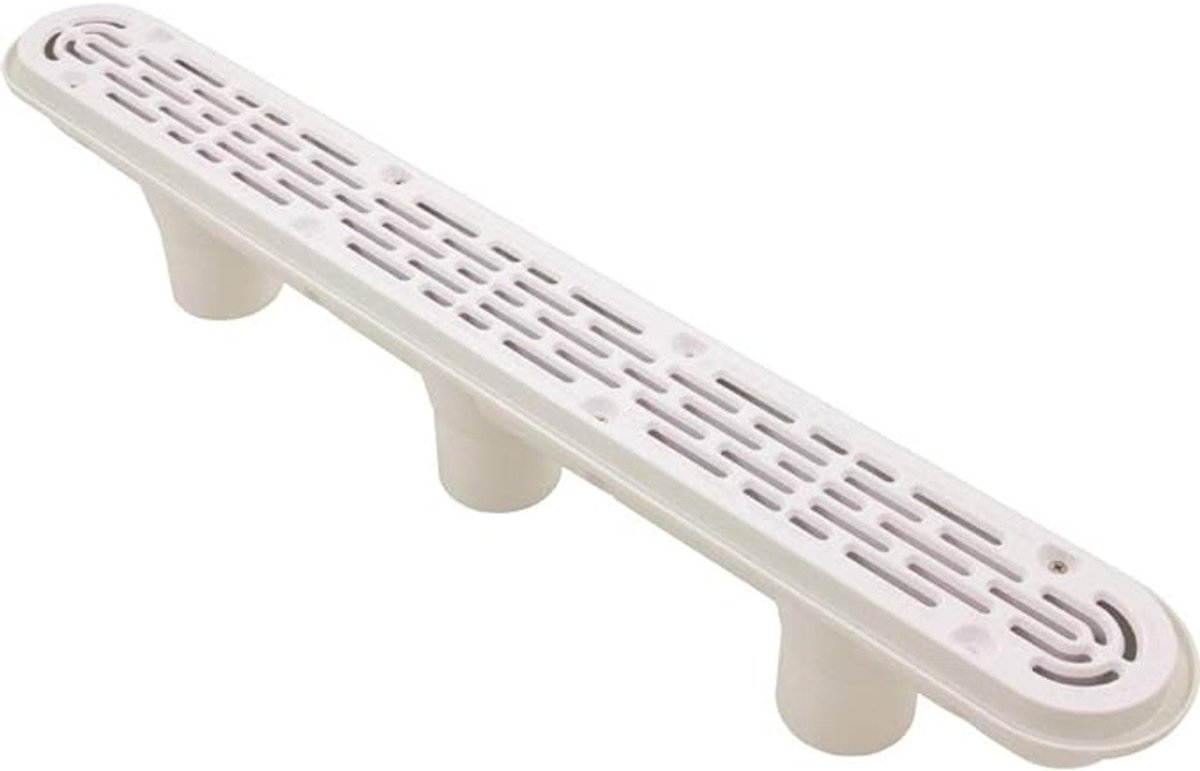 AQUASTAR POOL PRODUCTS 32" White Channel Drain Flat Grate Anti - Entrapment Suction Outlet Cover - AquaDoc