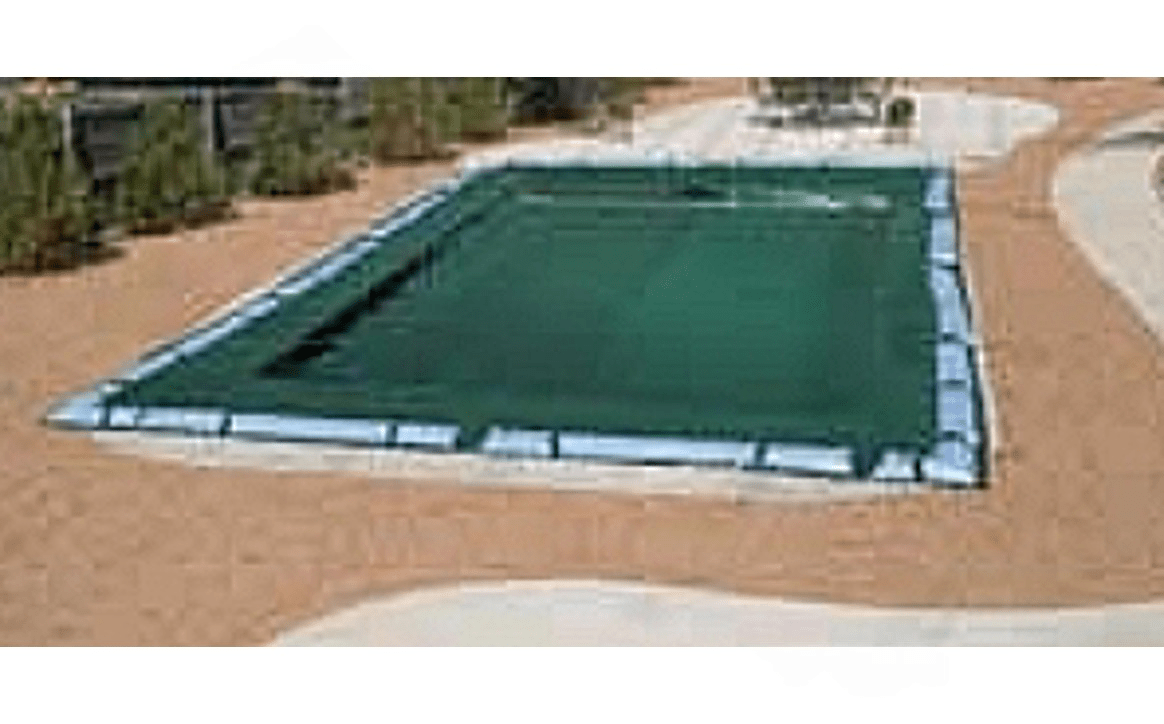 GPC Winter Covers 10102545IU 20' x 40' Green/Black Unbound Rectangle IG Winter Cover for 20' x 40' Rect Pool - AquaDoc
