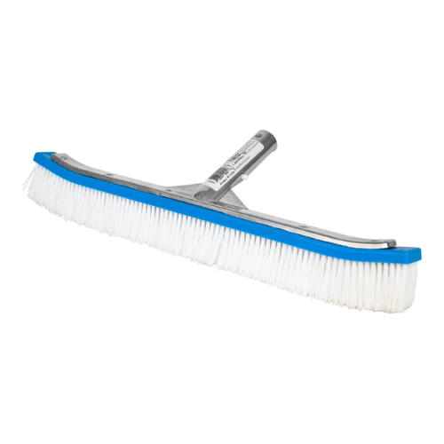 Pentair 18'' R111316 White Polypropylene Bene Bristle Brush - AquaDoc