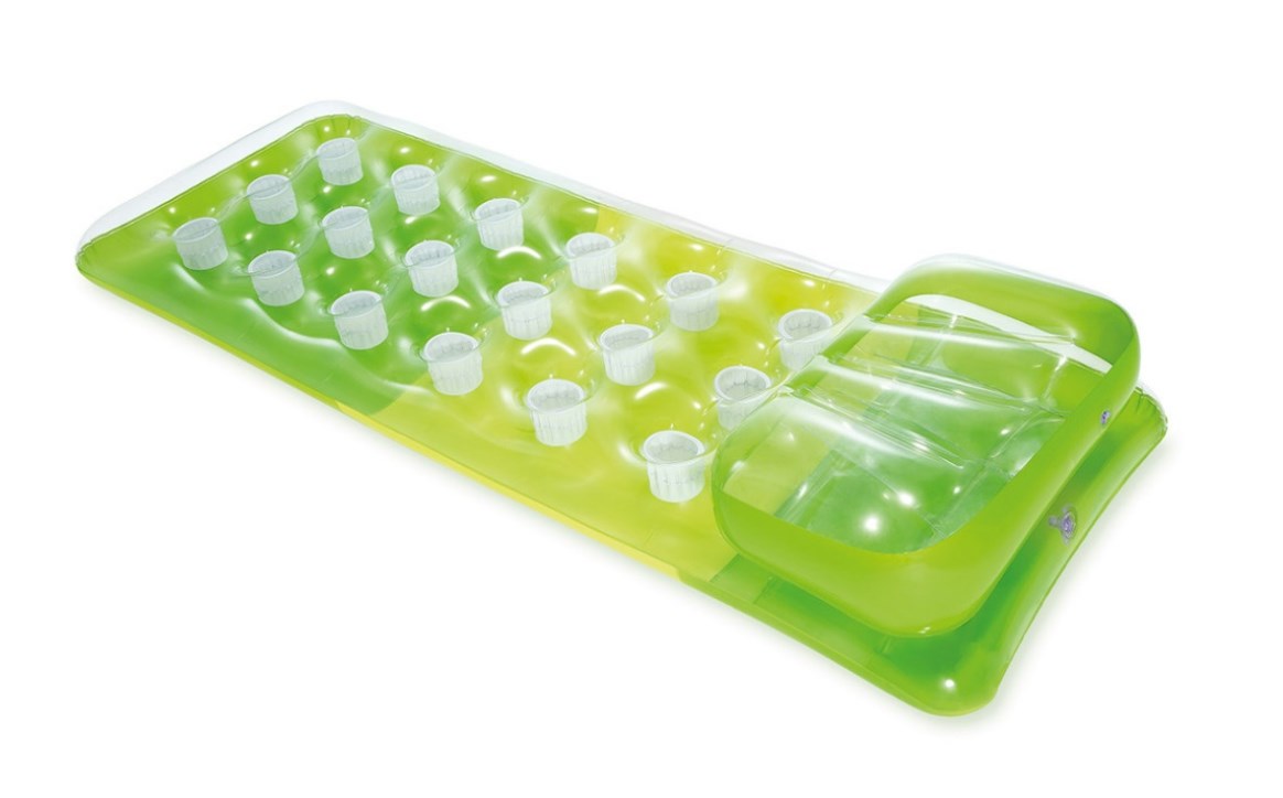 Intex® 18-Pocket Fashion Lounges floating in a pool