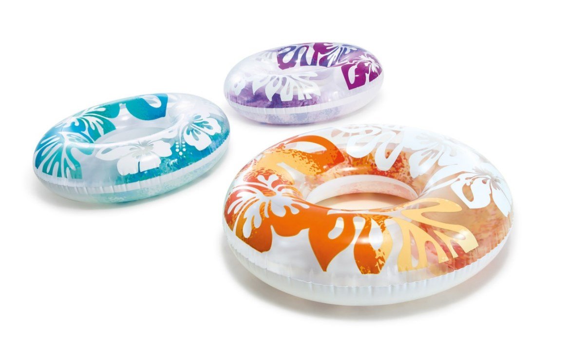 Intex® Clear Tropical Swim Tubes Assorted 36" 59251EP - AquaDoc