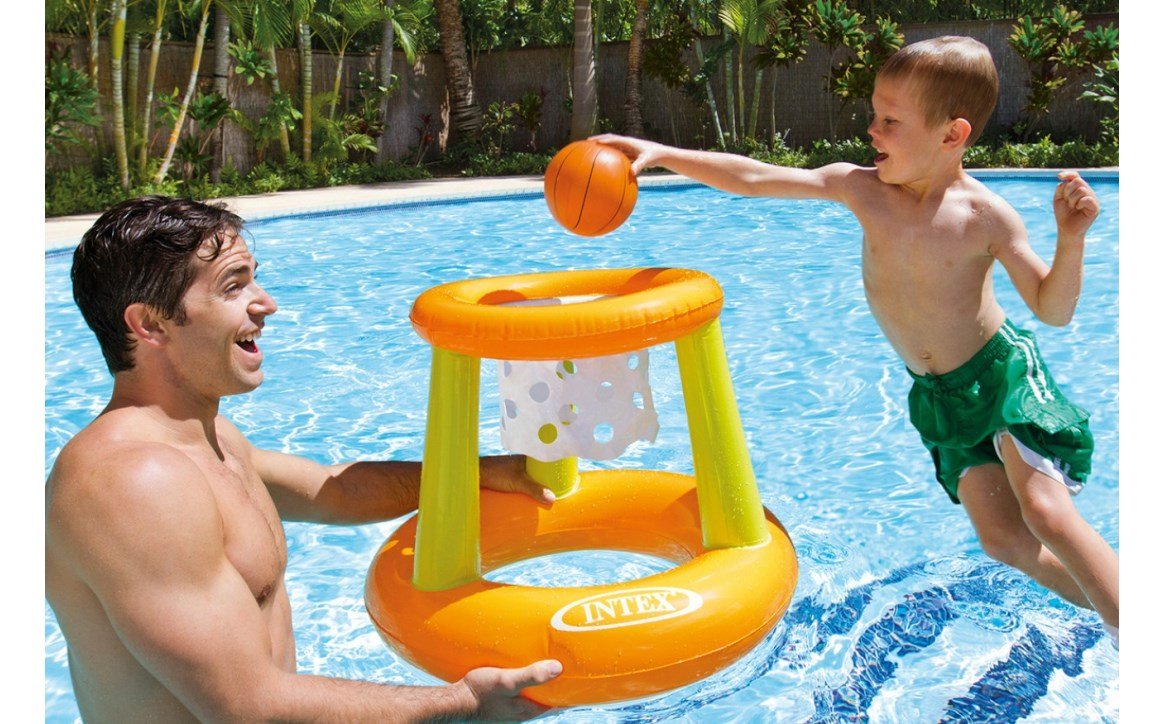 Intex 58504EP Inflatable Floating Basketball Hoop 26.5" x 21.5" - AquaDoc