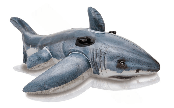 Intex Great White Shark Ride - On Pool Float 68" x 42" Deflated 57525EP - AquaDoc