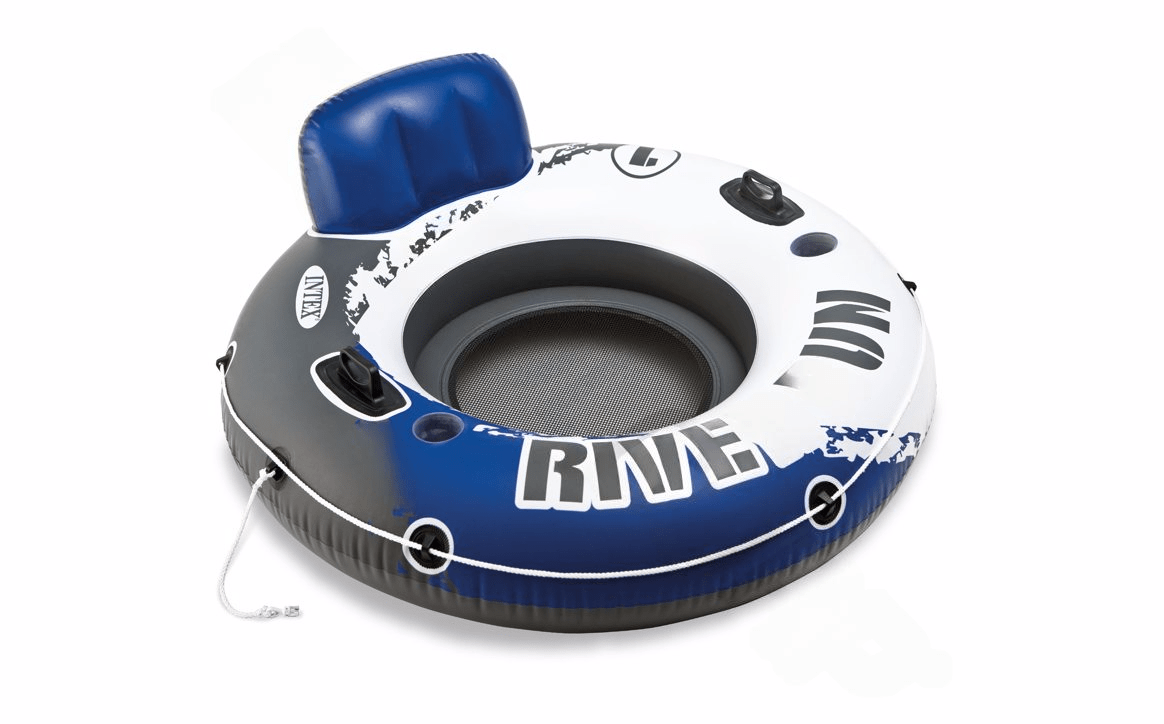 Intex 58825EP River Run™ I Blue Inflatable Floating Tube 53" - AquaDoc