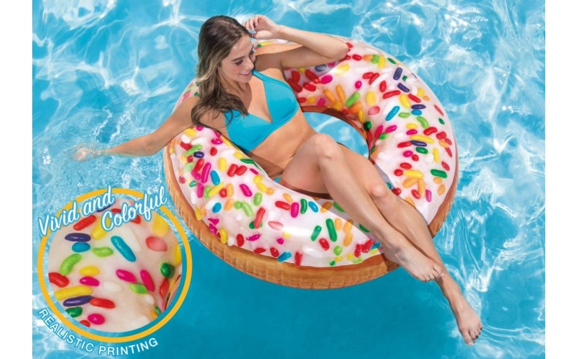 Intex® Sprinkle Donut Swim Tube 39" x 10" 56263EP - AquaDoc