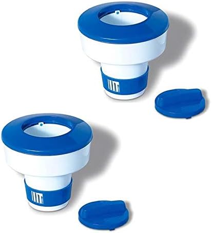 HydroTools Blue/White Large Capacity Floating Chlorine Dispenser 8725 - AquaDoc