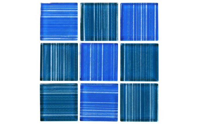 2x2 Midnight Blue Tile with glossy finish