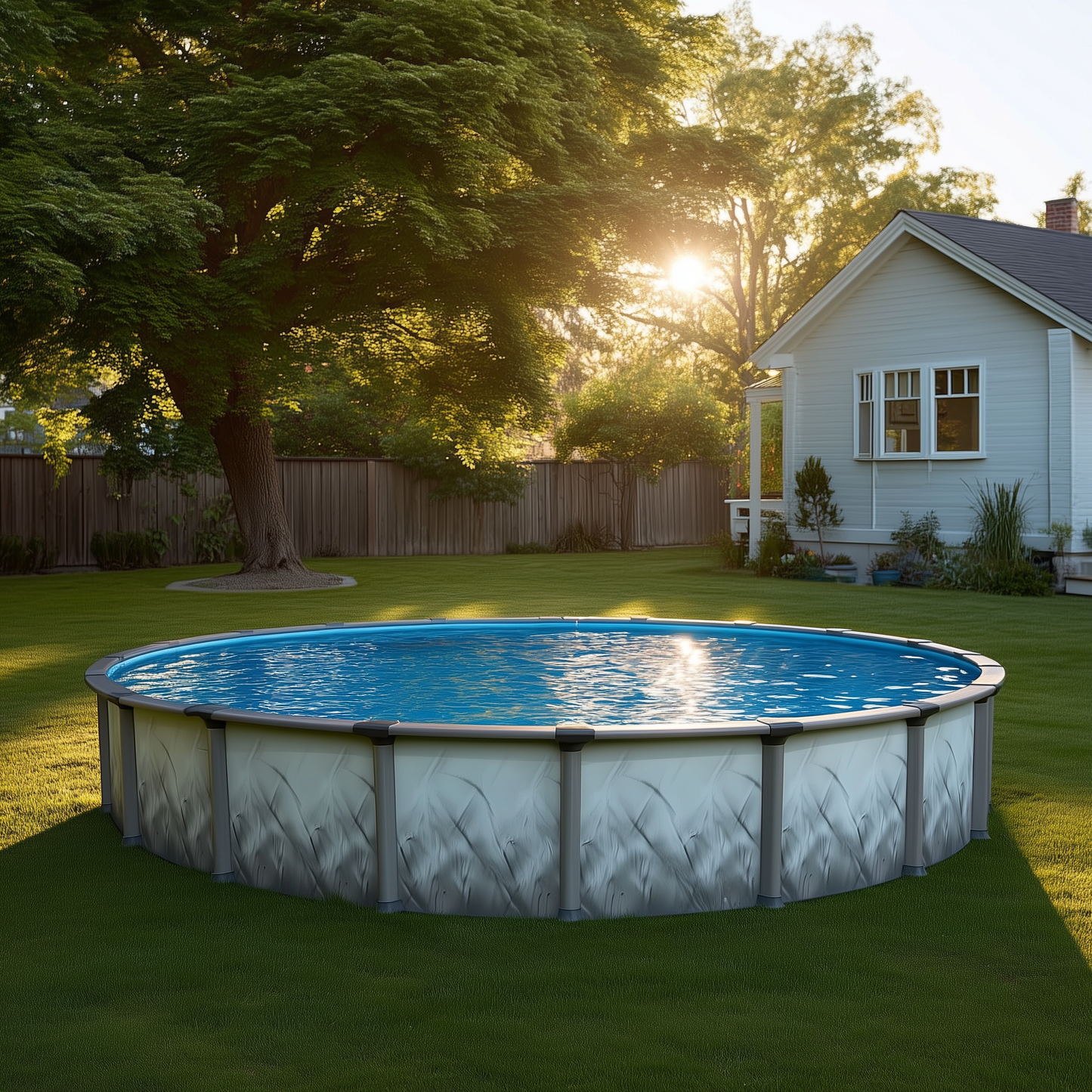 Wilbar PSRESRE-1852SSPSRF2-WS SUB SERENA 18' ROUND 52" WALL POOL