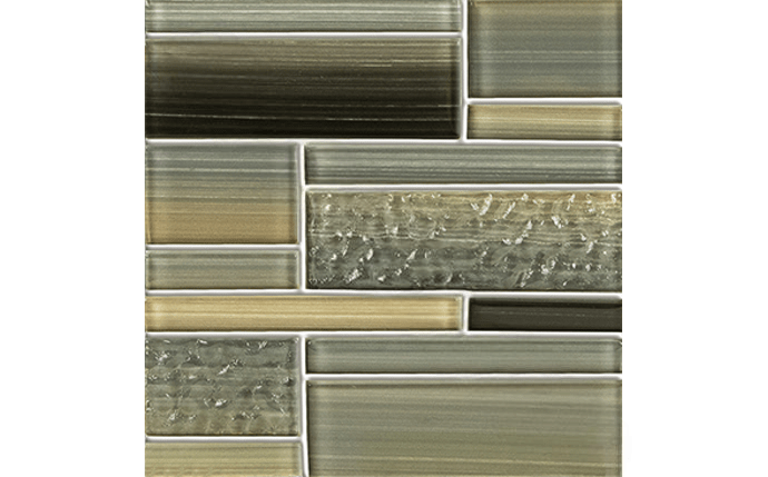 NPT Bamboo Glass Blend Random Tile Twilight Gray CVKBGBR3 - AquaDoc