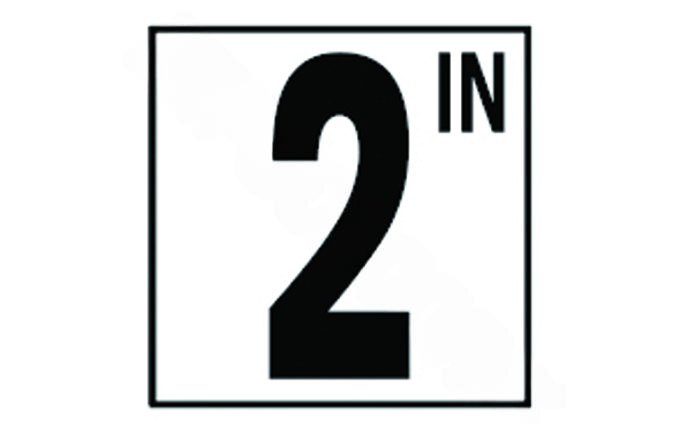 NPT 5" Non - Skid 2' Depth Marker DM52 - 3020 - AquaDoc