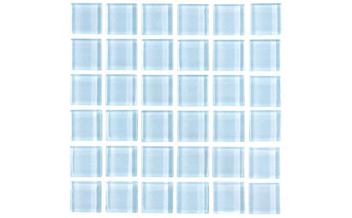 NPT Keys Light Blue Glass Tile for pools and spas