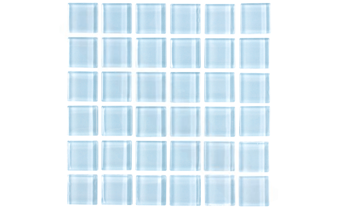 NPT 1" x 1" Keys Glass Tile Light Blue KEYS - BL LIGHT - AquaDoc