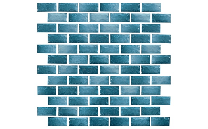 NPT 1" x 2" Maui Porcelain Tile Teal MAU - TEAL1X2 - AquaDoc