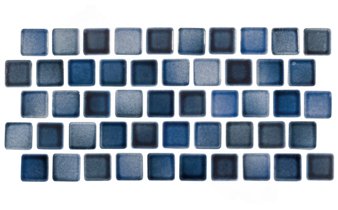 NPT 1" x 1" Mix Mosaic Tile Ocean Blend for pools and spas