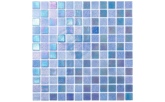 NPT 1" x 1" Opal Sky Blue Pool Tile OPL - SKY1X1 - AquaDoc