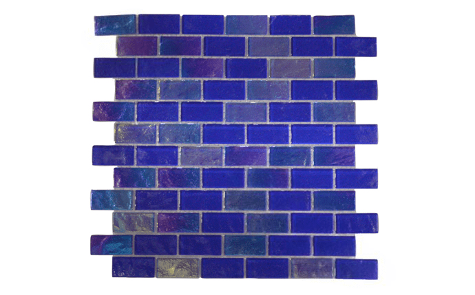 NPT 1" x 2" Sunstone Tile Cobalt SUN - COBALT1X2 - AquaDoc