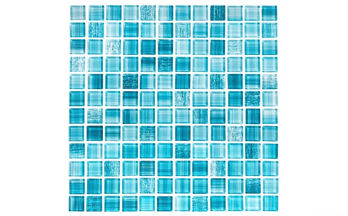 NPT 1" x 1" Cocktails Light Blue Tiffany Tile TLS - TIFFANY - AquaDoc