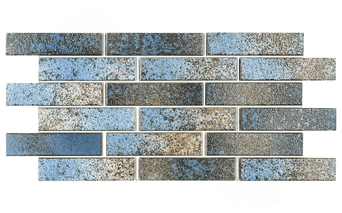 NPT CVKMNB1 Monsoon Border Rustic Tile Dark Blue - AquaDoc