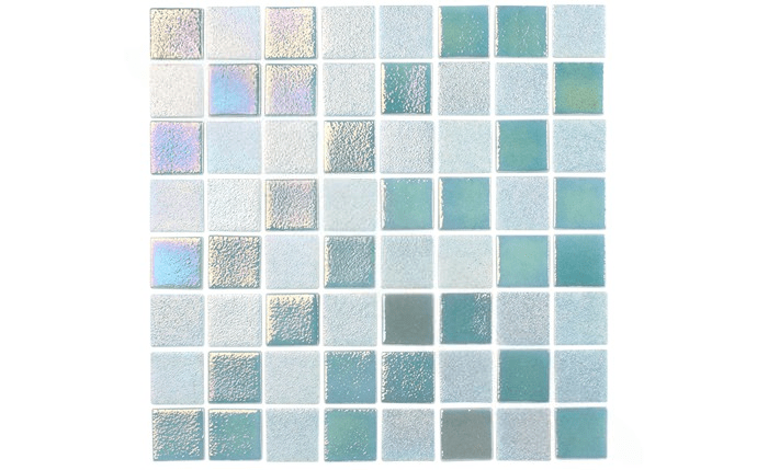 NPT OPL - MINT 1 1/2" x 1 1/2" Opal Mint Green Pool Tile - AquaDoc