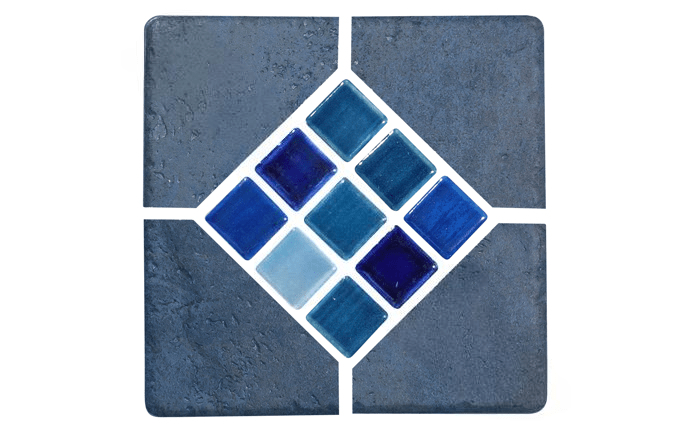 NPT 6" x 6" Catania Stone Look Tile Ocean Deco CATBLUE DECOBMX - AquaDoc