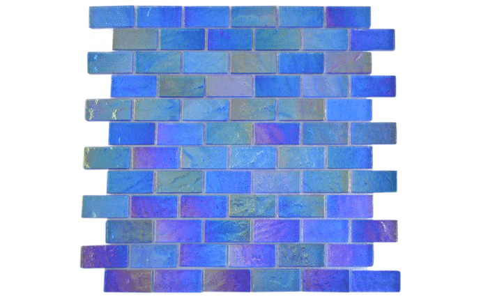 NPT 1" x 2" Lightwaves Tile Blue LWV - BLUE1X2 - AquaDoc