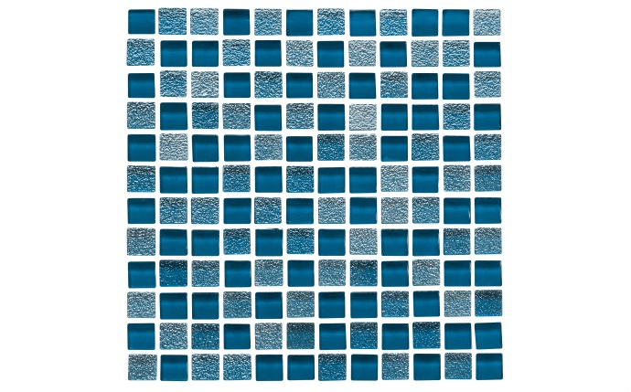 NPT 1" x 1" Iridescent Glass Tile Navy SNR - NAVY - AquaDoc