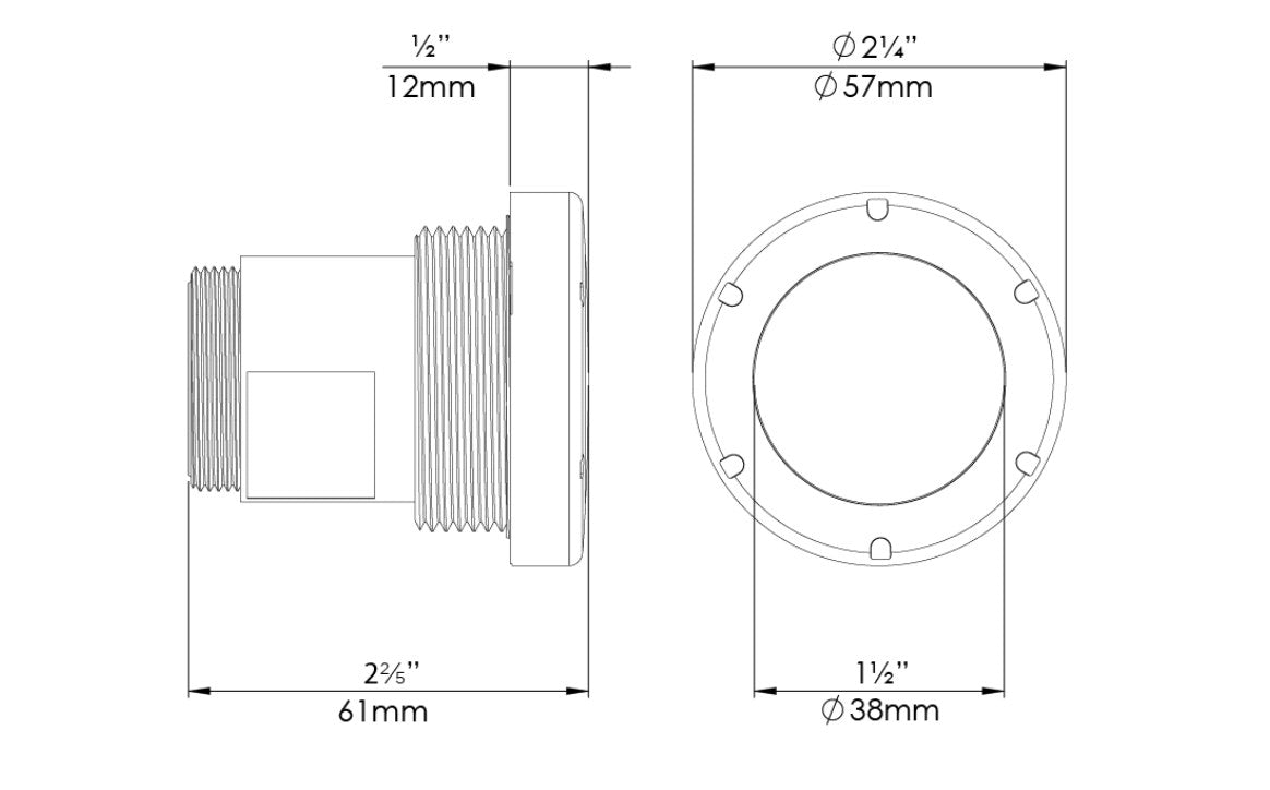 Easy installation underwater light