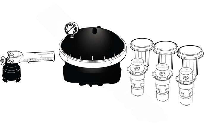 Paramount 006527631503 ECO POOL Black Ribbed Body System with Black Valve - AquaDoc