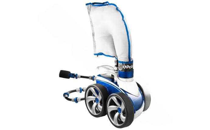 Polaris 3900 Sport F6 Pressure-Side Pool Cleaner with blue and white design