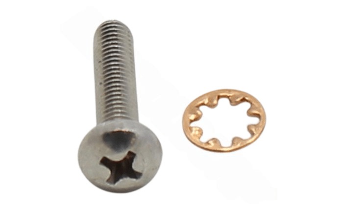 Polaris 10 - 32 x 7/8" Stainless Steel Pan Screw with Star Washer 48 - 045 - AquaDoc