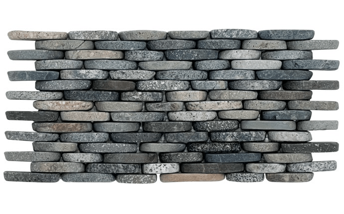 NPT 5 7/8" x 11 5/8" River Rocks Tile Blend Stacked Java RVK - JAVA BLEND STK - AquaDoc
