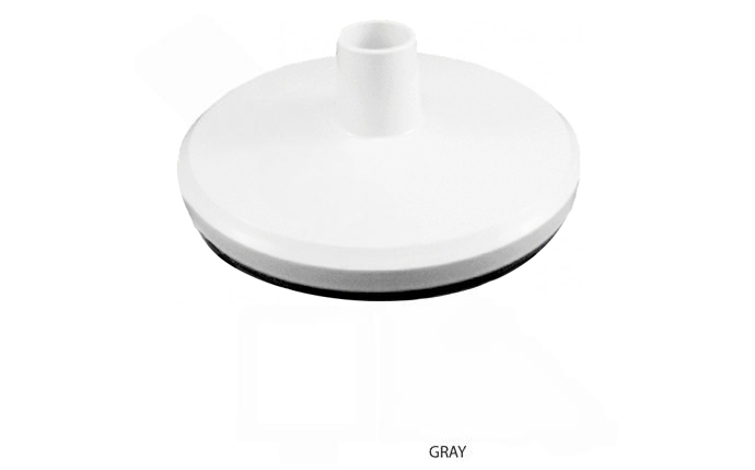 Super-Pro White Skimmer Vacuum Plate with Gasket 25573-001-000