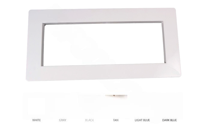 Super-Pro 8-7/8" x 18.5" Gray Wide Skimmer Faceplate Cover 25541-001-020
